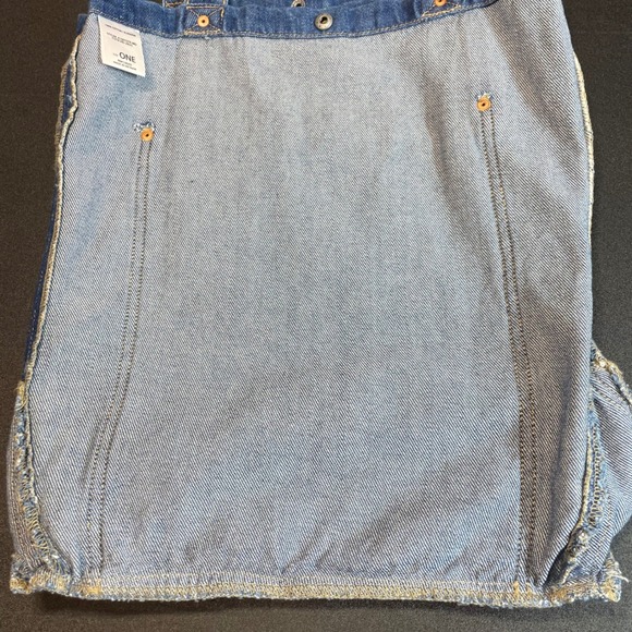 HIDDEN Denim Jean Tote Bag Blue One Size Cotton Embroidered Logo Y2K - Picture 7 of 9